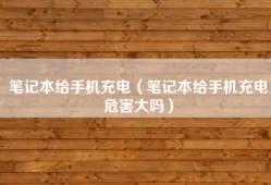 笔记本给手机充电（笔记本给手机充电危害大吗）