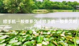 修手机一般要多久（修手机一般多久时间）