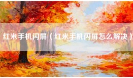 红米手机闪屏（红米手机闪屏怎么解决）