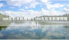 1000左右手机推荐（1000左右手机推荐排行）