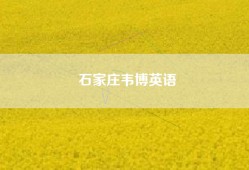 石家庄韦博英语