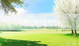入职SEO优化先做什么
