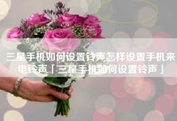 三星手机如何设置铃声怎样设置手机来电铃声「三星手机如何设置铃声」