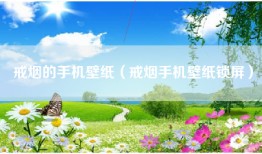 戒烟的手机壁纸（戒烟手机壁纸锁屏）
