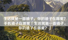 生活就是一面镜子，你的镜子在哪里？手机镜子在哪里「生活就是一面镜子，你的镜子在哪里？」