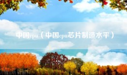 中国cpu（中国cpu芯片制造水平）