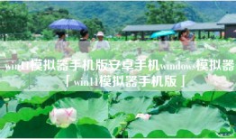 win11模拟器手机版安卓手机windows模拟器「win11模拟器手机版」