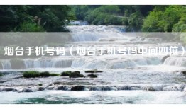 烟台手机号码（烟台手机号码中间四位）