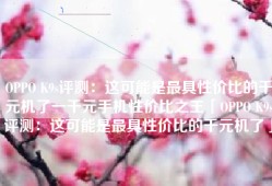 OPPO K9s评测：这可能是最具性价比的千元机了一千元手机性价比之王「OPPO K9s评测：这可能是最具性价比的千元机了」