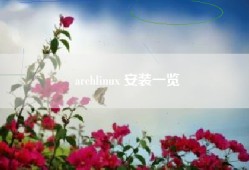 archlinux 安装一览