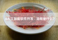 AI人工智能软件开发 - 流程是什么？