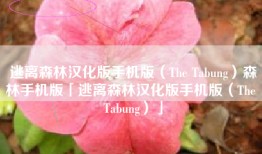逃离森林汉化版手机版（The Tabung）森林手机版「逃离森林汉化版手机版（The Tabung）」