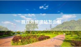 独立外贸建站怎么做