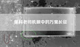 黑料老司机眼中的万里长征