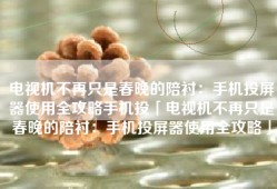 电视机不再只是春晚的陪衬：手机投屏器使用全攻略手机投「电视机不再只是春晚的陪衬：手机投屏器使用全攻略」