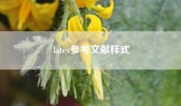 latex参考文献样式
