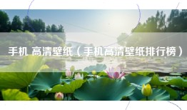 手机 高清壁纸（手机高清壁纸排行榜）