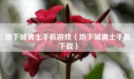 地下城勇士手机游戏（地下城勇士手机下载）