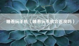 睡着玩手机（睡着玩手机会近视吗）