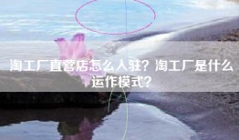 淘工厂直营店怎么入驻？淘工厂是什么运作模式？