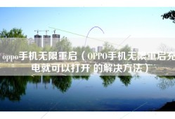 oppo手机无限重启（OPPO手机无限重启充电就可以打开 的解决方法）