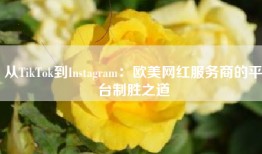 从TikTok到Instagram：欧美网红服务商的平台制胜之道