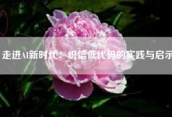 走进AI新时代：织信低代码的实践与启示