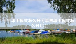 手机单手模式怎么开（苹果单手模式怎么开启）
