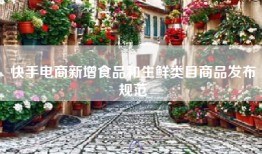 快手电商新增食品和生鲜类目商品发布规范