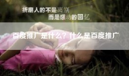 百度推广是什么？什么是百度推广