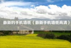 最新的手机墙纸（最新手机墙纸高清）