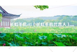 长虹手机t03（长虹手机代言人）