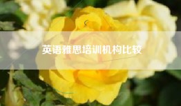 英语雅思培训机构比较