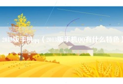 2013版手机qq（2013版手机QQ有什么特色）