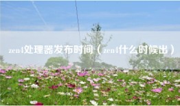 zen4处理器发布时间（zen4什么时候出）