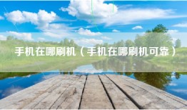 手机在哪刷机（手机在哪刷机可靠）