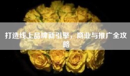 打造线上品牌新引擎，商业与推广全攻略