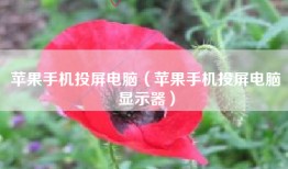 苹果手机投屏电脑（苹果手机投屏电脑显示器）