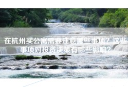 在杭州买公寓需要注意哪些事项？这些事项对投资决策有哪些影响？