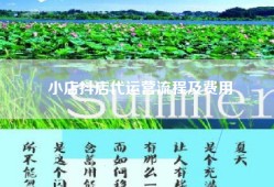 小店抖店代运营流程及费用