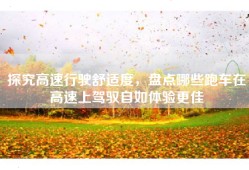 探究高速行驶舒适度，盘点哪些跑车在高速上驾驭自如体验更佳