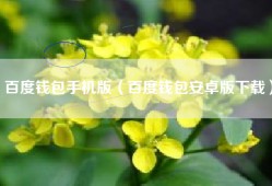 百度钱包手机版（百度钱包安卓版下载）
