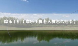 摩乐手机（摩乐手机老人机怎么插卡）