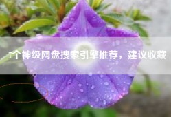 7个神级网盘搜索引擎推荐，建议收藏
