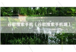 谷歌搜索手机（谷歌搜索手机端）