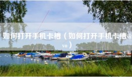 如何打开手机卡槽（如何打开手机卡槽vivo）