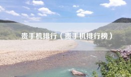 贵手机排行（贵手机排行榜）