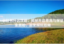 小红书开店攻略，揭秘开店费用与保证金真相，避免踩坑指南