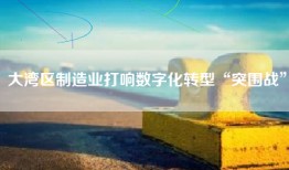 大湾区制造业打响数字化转型“突围战”