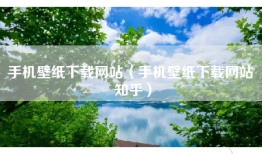 手机壁纸下载网站（手机壁纸下载网站 知乎）